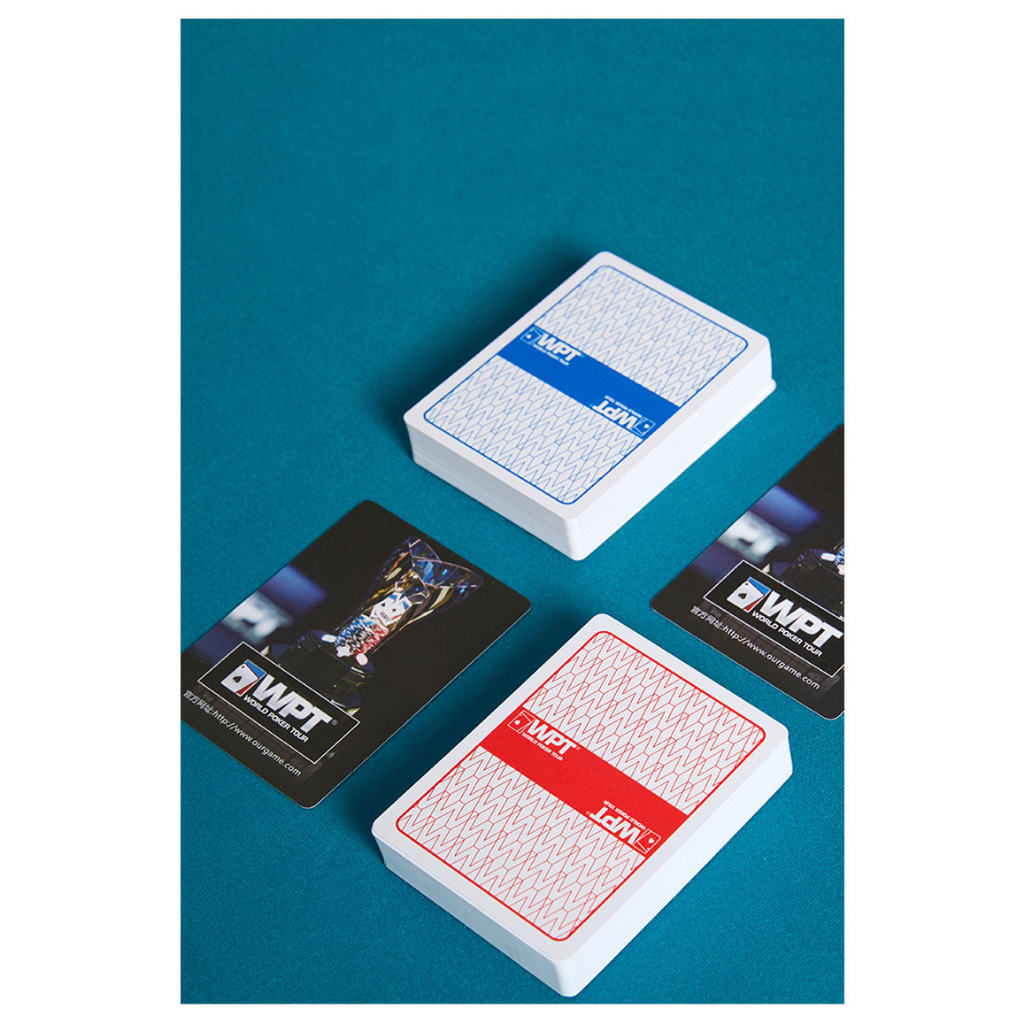 Bài poker nhựa PvC WPT cao cấp không thấm nước size to tiêu chuẩn quốc tế