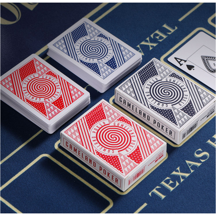 Bài poker nhựa PvC Gameland cao cấp không thấm nước size to tiêu chuẩn quốc tế