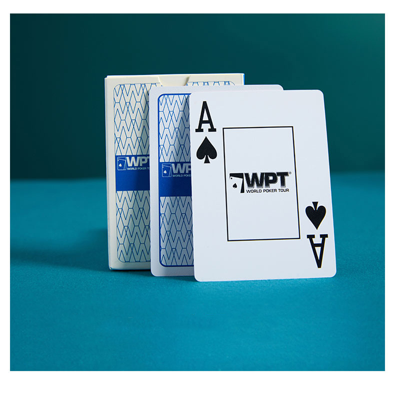 Bài poker nhựa PvC WPT cao cấp không thấm nước size to tiêu chuẩn quốc tế