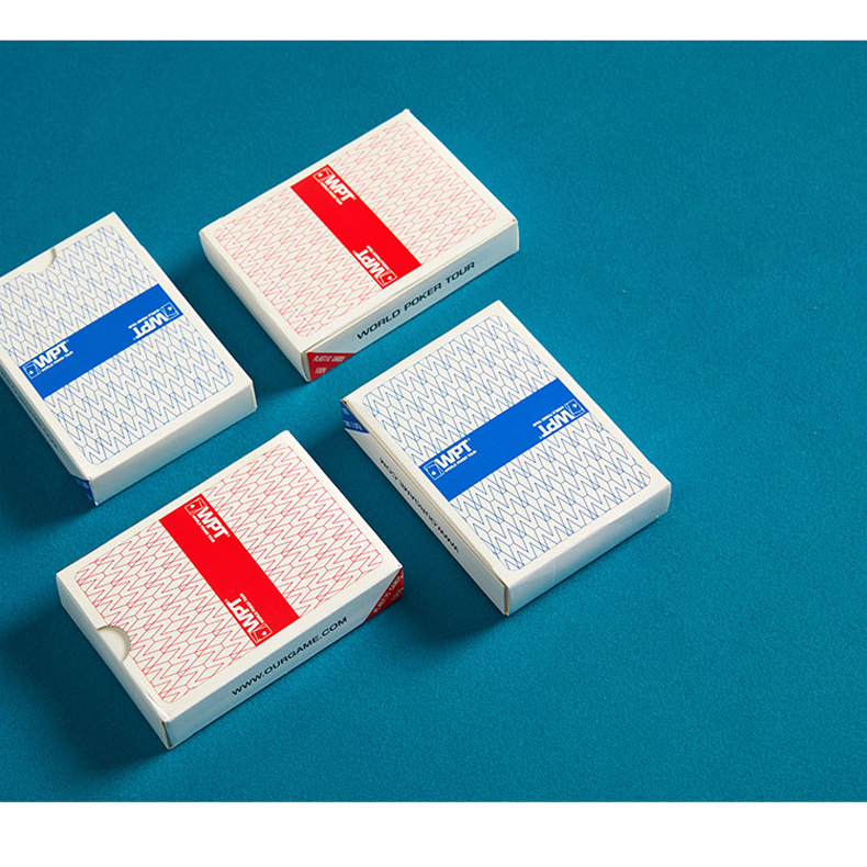 Bài poker nhựa PvC WPT cao cấp không thấm nước size to tiêu chuẩn quốc tế