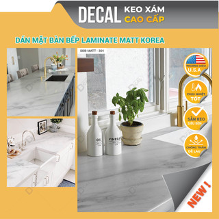 Giấy dán bàn bếp vân đá loại dày dặn, decal dán mặt đá bếp cao cấp chống thấm nước khổ lớn 120cm Thư Viện Decal DDB-304