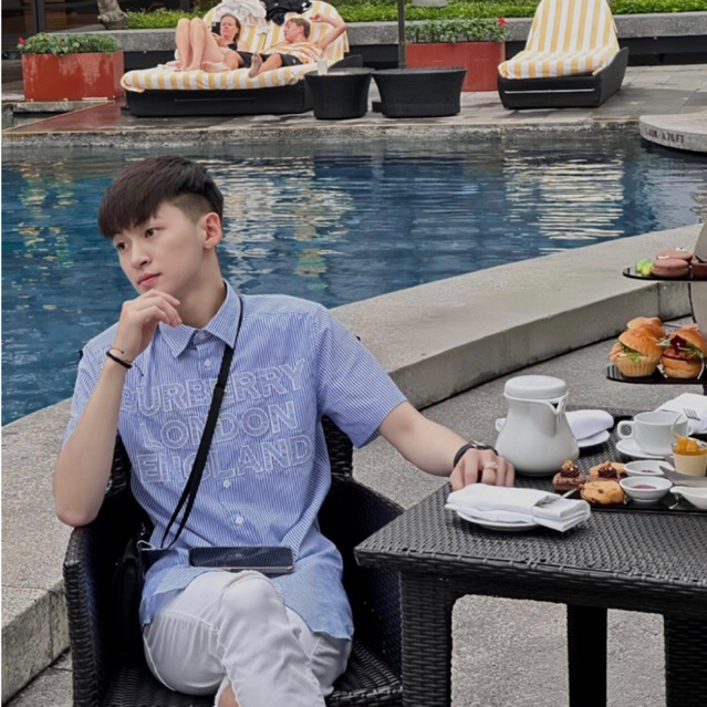 Áo Sơ Mi BURBERRY LONDON ENGLAND Ngắn Tay Cao Cấp