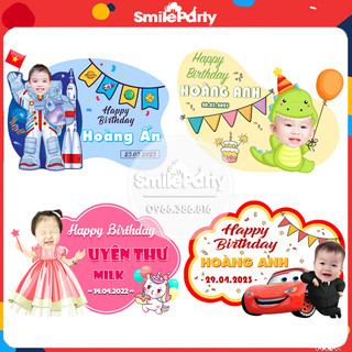 Banner sinh nhật bảng tên sinh nhật phụ kiện trang trí sinh nhật thiết kế theo yêu cầu