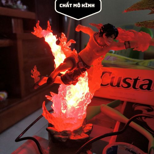 Mô hình One Piece Ace,luffy,sanji hàng fzero cao cấp cao 18cm có led