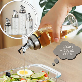 Bình Đựng Chiết Dầu Ăn Có Vạch Chia Cao Cấp, Lọ Đựng Thuỷ Tinh Chiết Gia Vị Nhà Bếp Chuyên Dụng Tiện Lợi bị