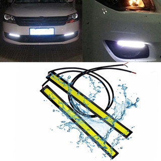 17cm car led cob drl daytime running light waterproof 12v external led car light source parking fog bar lamp white