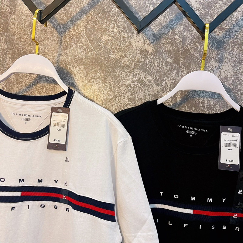 Áo Thun Tommy Hilfiger Chính hãng Basic Cổ Tròn, Hàng Nhập Khẩu Full Tem Tag