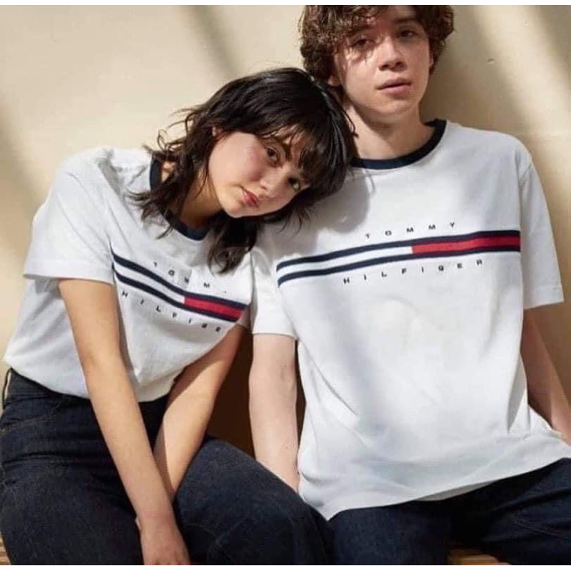 Áo Thun Tommy Hilfiger Chính hãng Basic Cổ Tròn, Hàng Nhập Khẩu Full Tem Tag