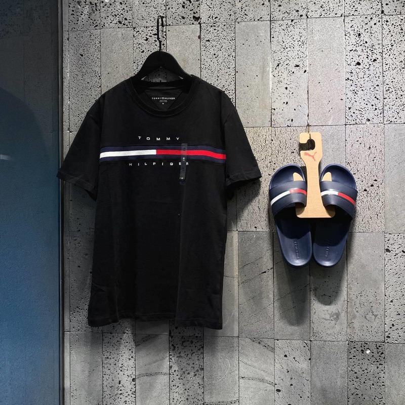 Áo Thun Tommy Hilfiger Chính hãng Basic Cổ Tròn, Hàng Nhập Khẩu Full Tem Tag