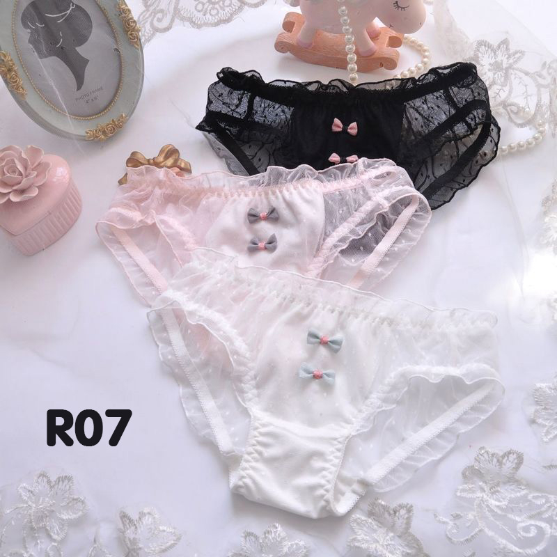 mã R07 Quần lót nữ cỡ lớn cotton XL, XXL cho 60kg đến 80kg Cạp thấp