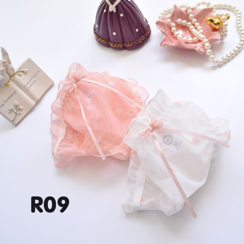mã R09 Quần lót nữ cỡ lớn cotton XL, XXL cho 60kg đến 80kg Cạp thấp