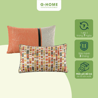 Vỏ gối lụa Ghome dệt tay thủ công vải lụa cao cấp trang trí sofa, gối ôm hoặc tựa lưng 35x50cm VG1250