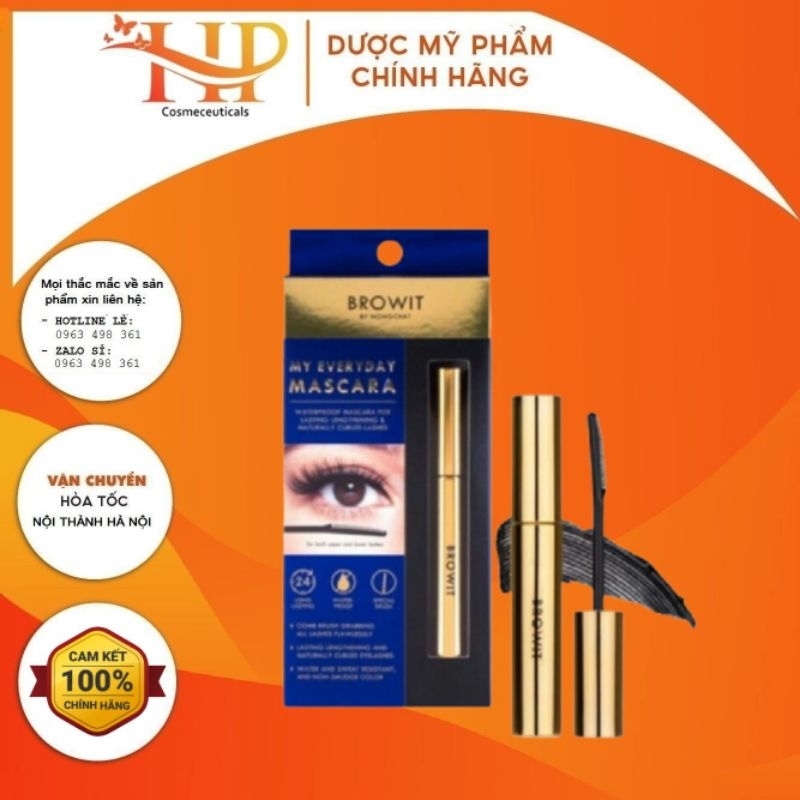 Mascara Browit Nongchat Thái Lan - Chuốt mi Nong Chat giúp Dày Dài Mi