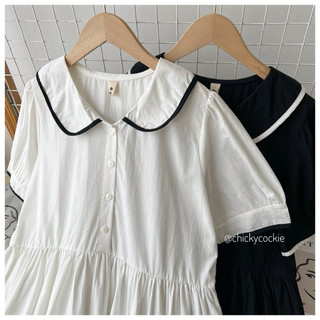 Đầm babydol có bâu