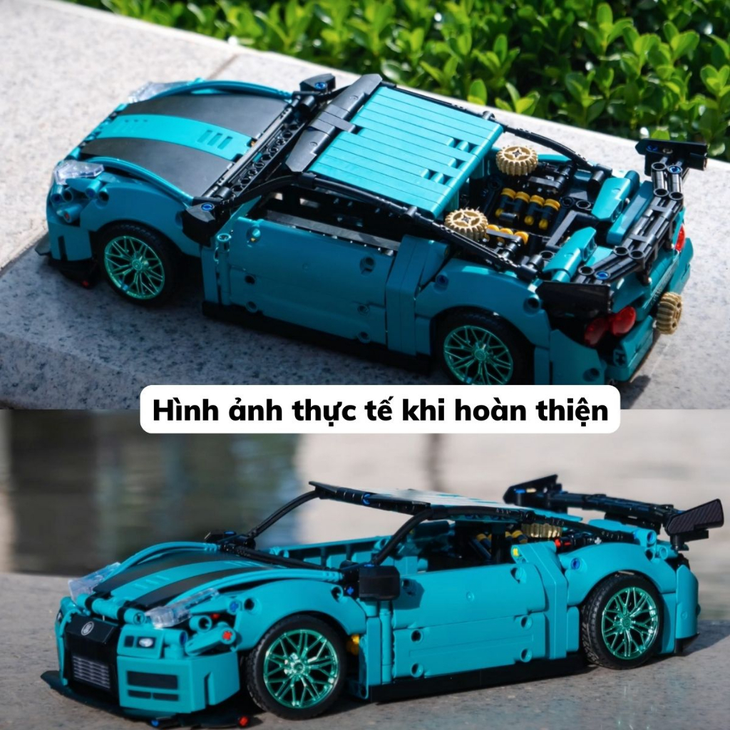 Mô hình lắp ráp siêu xe technic Nissan GTR MoYu 88306 tỉ lệ 1:14 993 PCS
