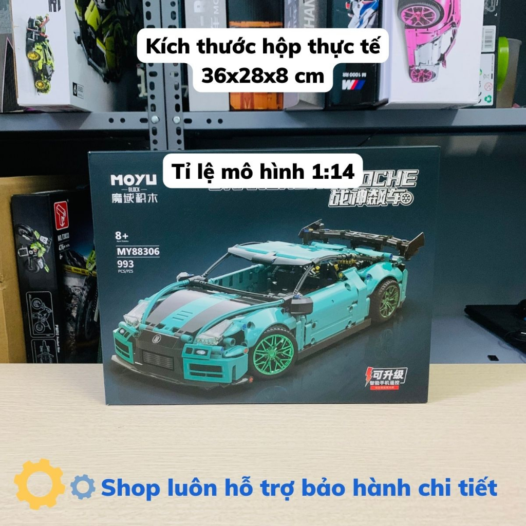 Mô hình lắp ráp siêu xe technic Nissan GTR MoYu 88306 tỉ lệ 1:14 993 PCS