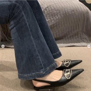 𝐁𝐥𝐚𝐮𝐞𝐁𝐥𝐮𝐦𝐞🦋 Giày slingback Diesel mũi nhọn