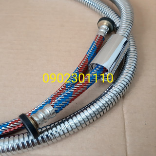 Dây liên kết tay sen tắm có ruột bố chịu được áp lực nước lớn, lõi dây 3 lớp inox304 má bóng