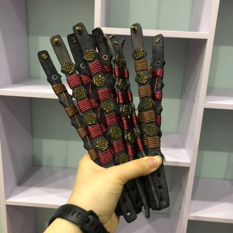 VÒNG TAY DA LỘN UNISEX CÁ TÍNH CỰC NGẦU