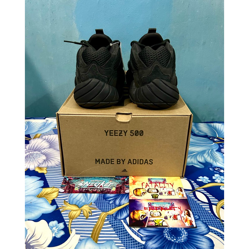 'Giày Cổ Thấp' adidas Yeezy 500 'Black Utility'