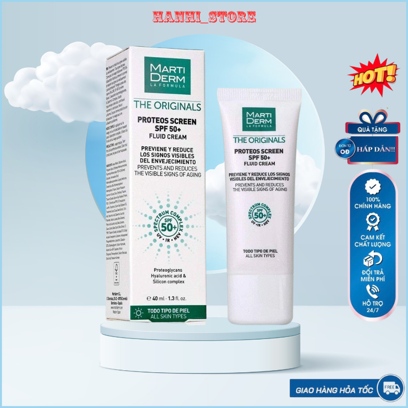 Kem chống nắng martiderm 40ml cho da dầu mụn duy trì độ ẩm cải thiện sắc tố da