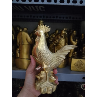 Gà trống đắcphúc bằng đồng nguyên chất con giáp gà dậu các kích thước