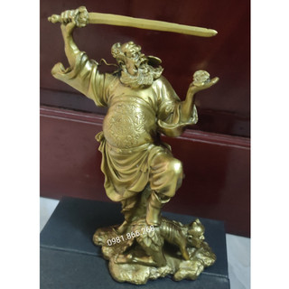 Tượng thần chung quỳ bắt ma bằng đồng cao 25cm bán tượng đồng phong thủy