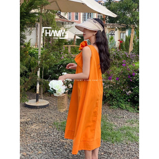 Đầm Lệch Vai Nơ Xuông