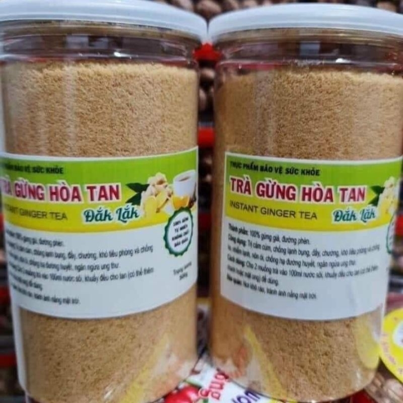 Trà Gừng Hoà Tan Nguyên Chất Đăk Lăk Hũ 500g