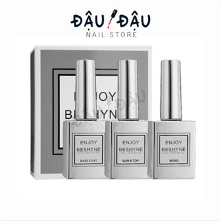 Sơn base top Enjoy Beshyne chính hãng rất bóng và bền - bộ sơn gel liên kết chất lượng cao
