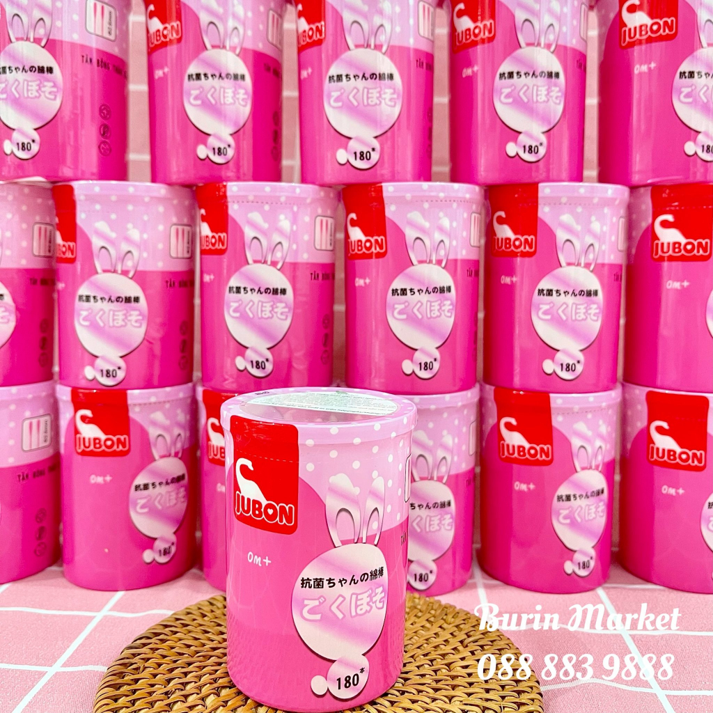 Tăm Bông Jubon Cao Cấp, Tăm Bông Đa Năng An Toàn Cho Bé - Burin Market