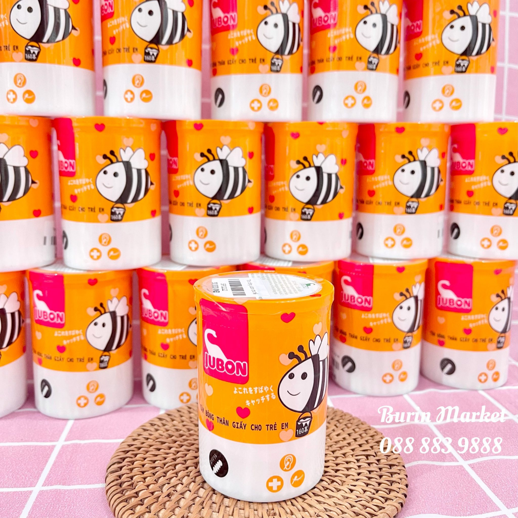 Tăm Bông Jubon Cao Cấp, Tăm Bông Đa Năng An Toàn Cho Bé - Burin Market