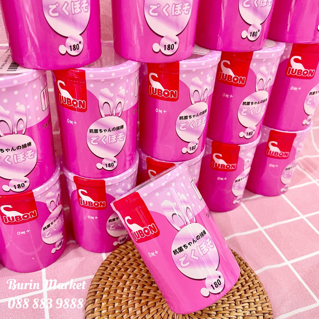 Tăm Bông Jubon Cao Cấp, Tăm Bông Đa Năng An Toàn Cho Bé - Burin Market