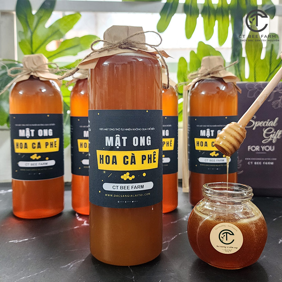 MẬT ONG HOA CÀ PHÊ TÂY NGUYÊN - NGUYÊN CHẤT 100% TỪ MẬT ONG CHÍN TỔ