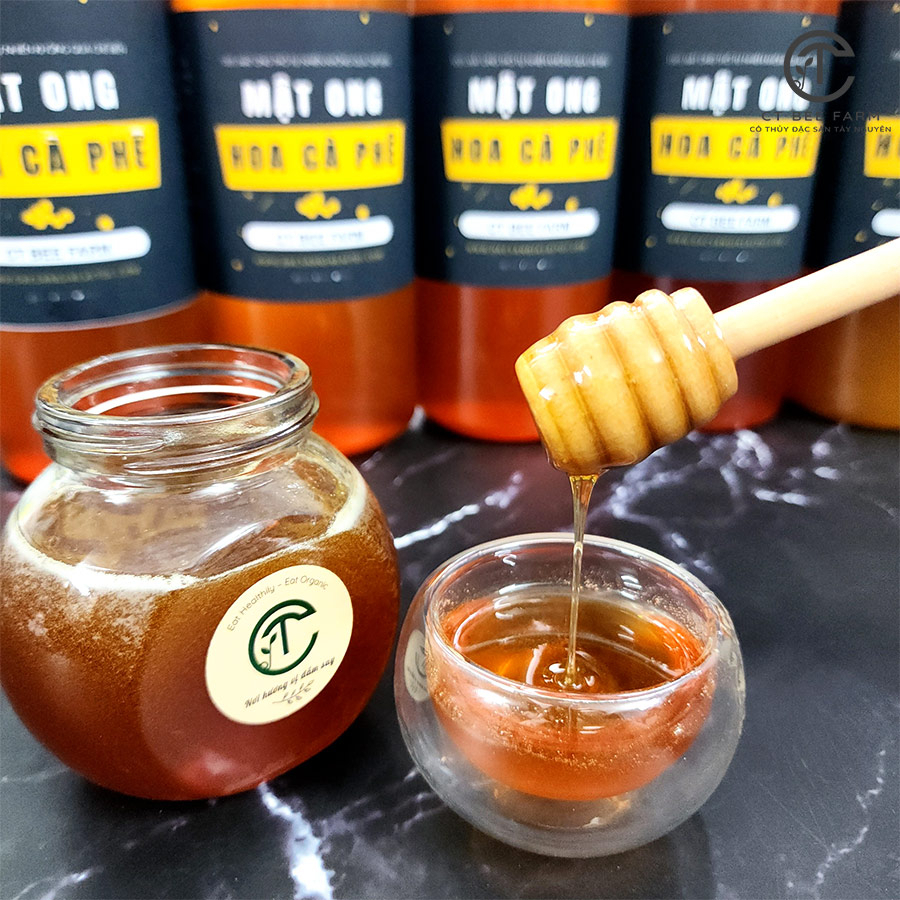 MẬT ONG HOA CÀ PHÊ TÂY NGUYÊN - NGUYÊN CHẤT 100% TỪ MẬT ONG CHÍN TỔ