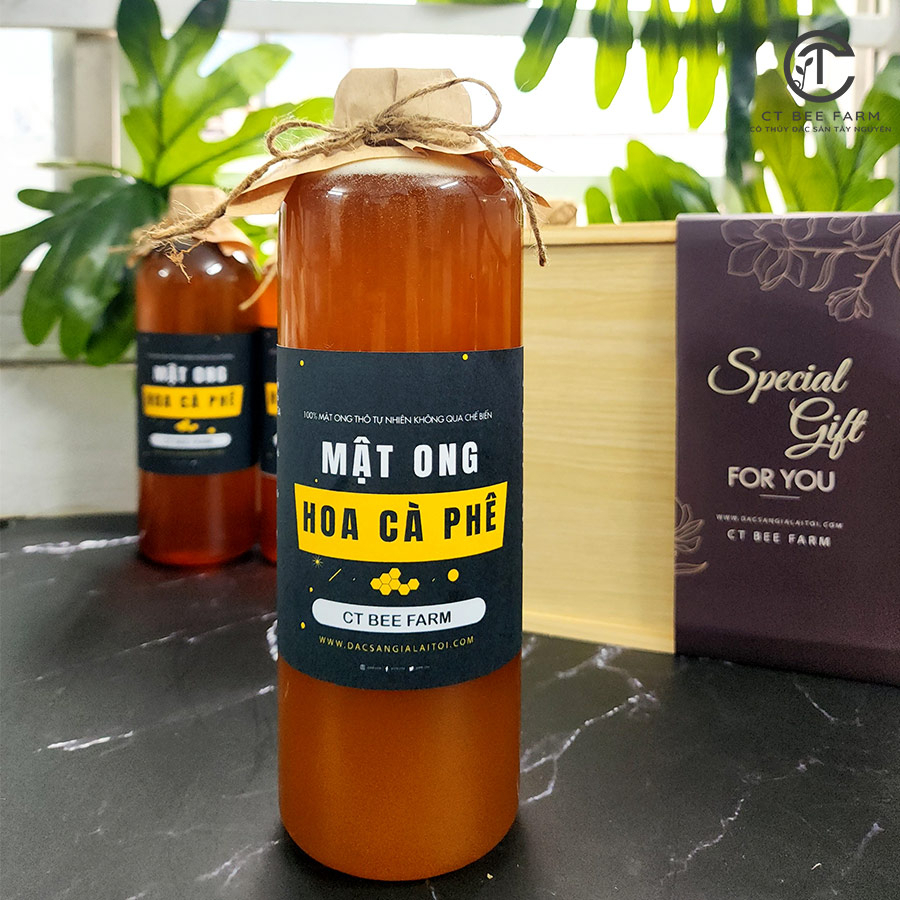 MẬT ONG HOA CÀ PHÊ TÂY NGUYÊN - NGUYÊN CHẤT 100% TỪ MẬT ONG CHÍN TỔ