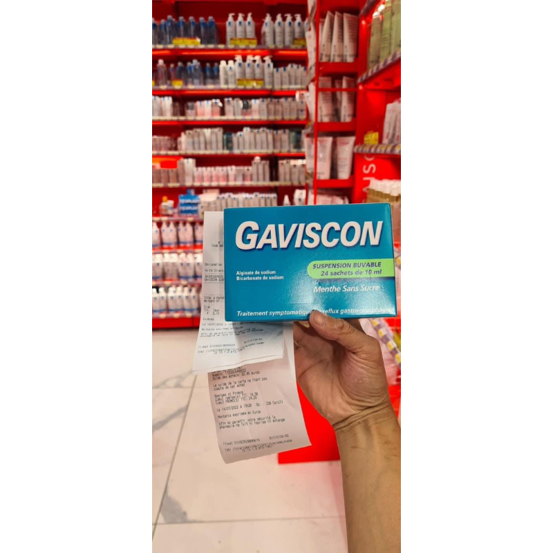 GAVISCON - Hộp 24 gói*10ml Hỗ trợ giảm đa/u dạ dày, trào ngược dạ dày thực quản
