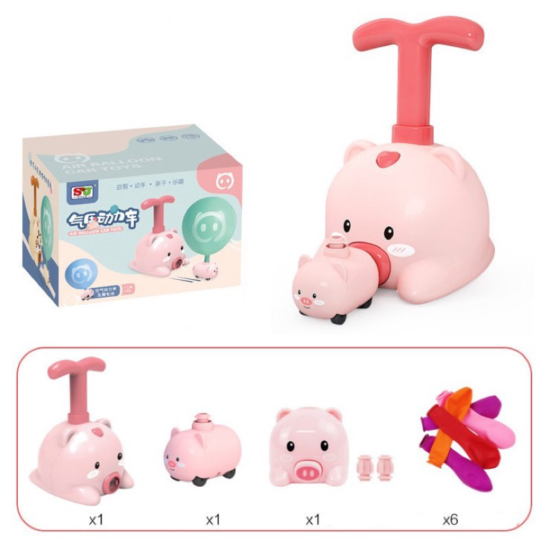 Đồ Chơi Xe Thổi Bong Bóng Cho Bé Phát Triển Vận Động