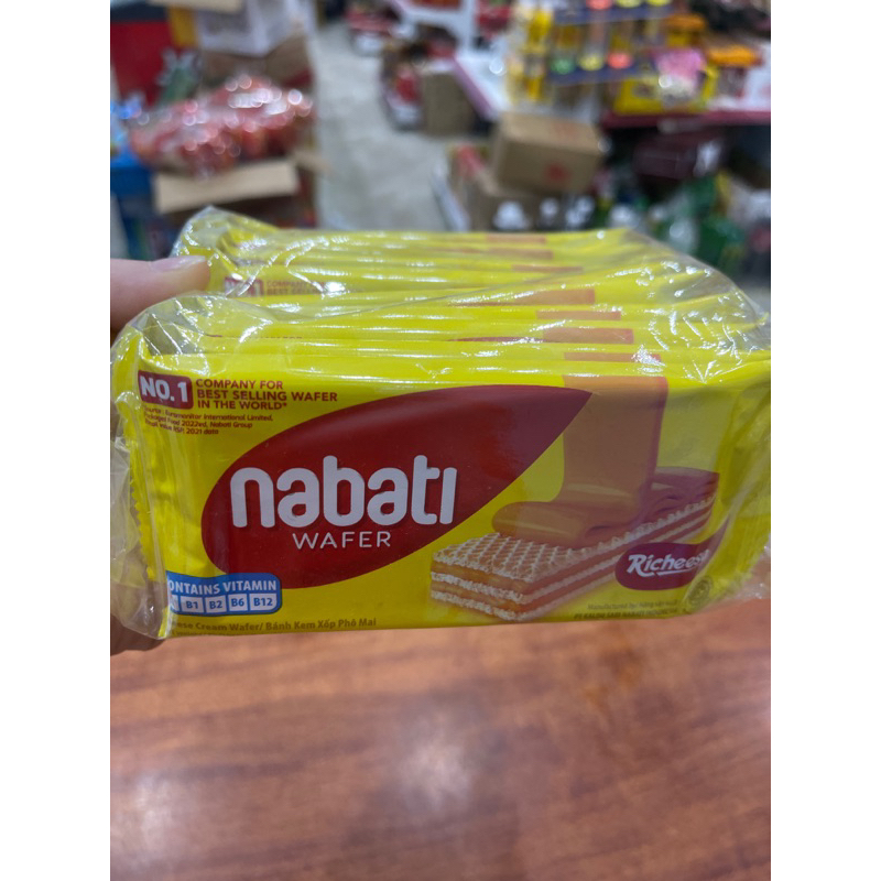 lốc 10 gói bánh kem xốp Nabati 17g