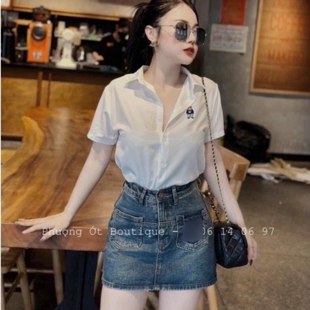 Chân Váy Jean Túi Kiểu Siêu Xinh Cho Các Nàng - Chân Váy Có Quần Trong Cùng Vải Cực Đẹp FineFashion 07