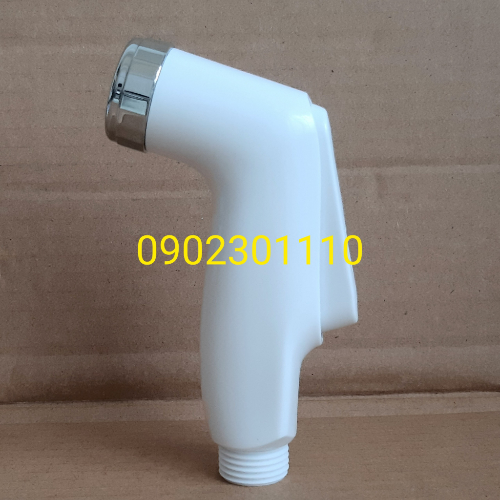 Đầu xịt tay ôm, dây nhựa dài 120cm sợi lưới, gác cài nhựa