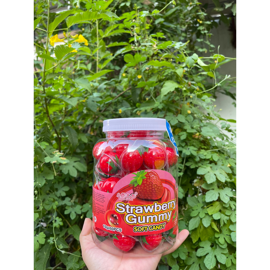 Kẹo Dẻo Có Nhân Hình Con Mắt/ Dưa Hấu/ Dâu / Vịt/ Đào/ Gấu trúc/ Mèo Kitty/ Người Nhện/ Hành Tinh