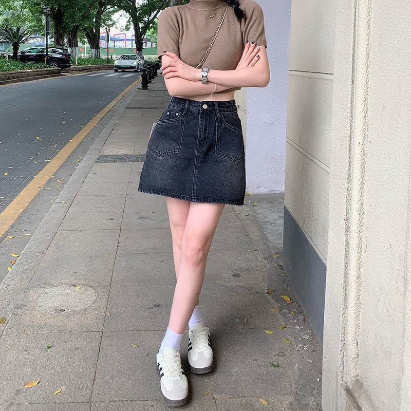 chân váy bò jean nữ chữ a ngắn jeans cạp cao huyenjean_06 ms03 | BigBuy360 - bigbuy360.vn