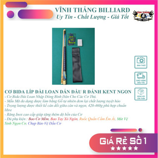 Cơ bida libre đài loan ngọn 11.5mm - kèm bao tay xỏ ngón nhập khẩu, bao cơ mềm và dán đầu cơ r bao bén đánh kent ngon