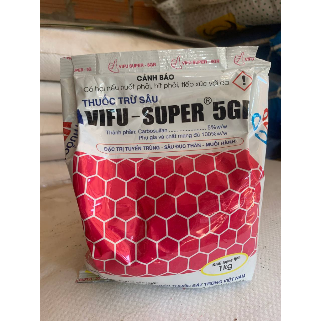 Vifu Super 5Gr Tuyến Trùng Sâu Muỗi Hành Bảo Vệ Rau Màu Và Cây Trồng Gói 1kg