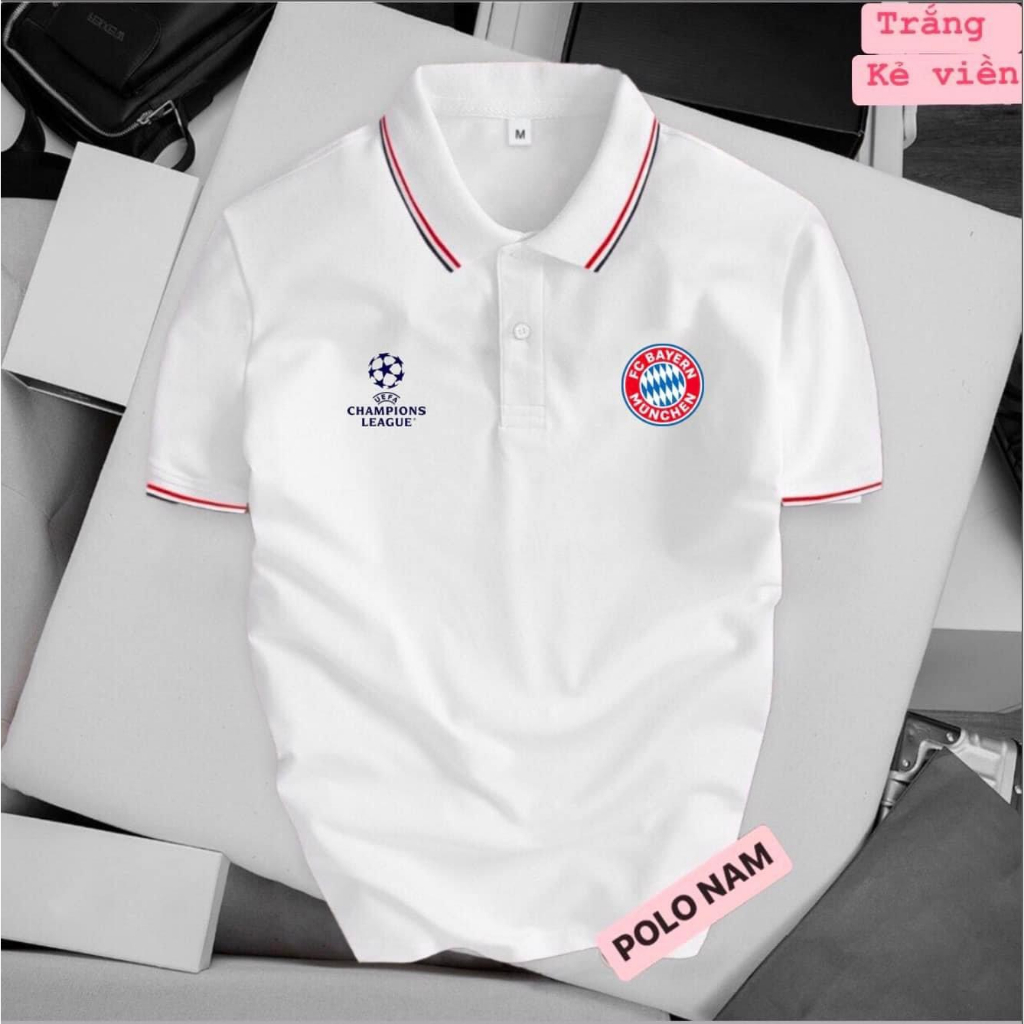 Áo thun polo Bayen Munich chất cá sấu 4c,Áo polo các câu lạc bộ - polo 365
