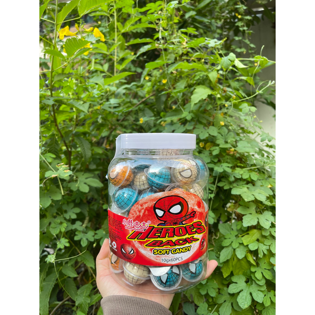 Kẹo Dẻo Có Nhân Hình Con Mắt/ Dưa Hấu/ Dâu / Vịt/ Đào/ Gấu trúc/ Mèo Kitty/ Người Nhện/ Hành Tinh