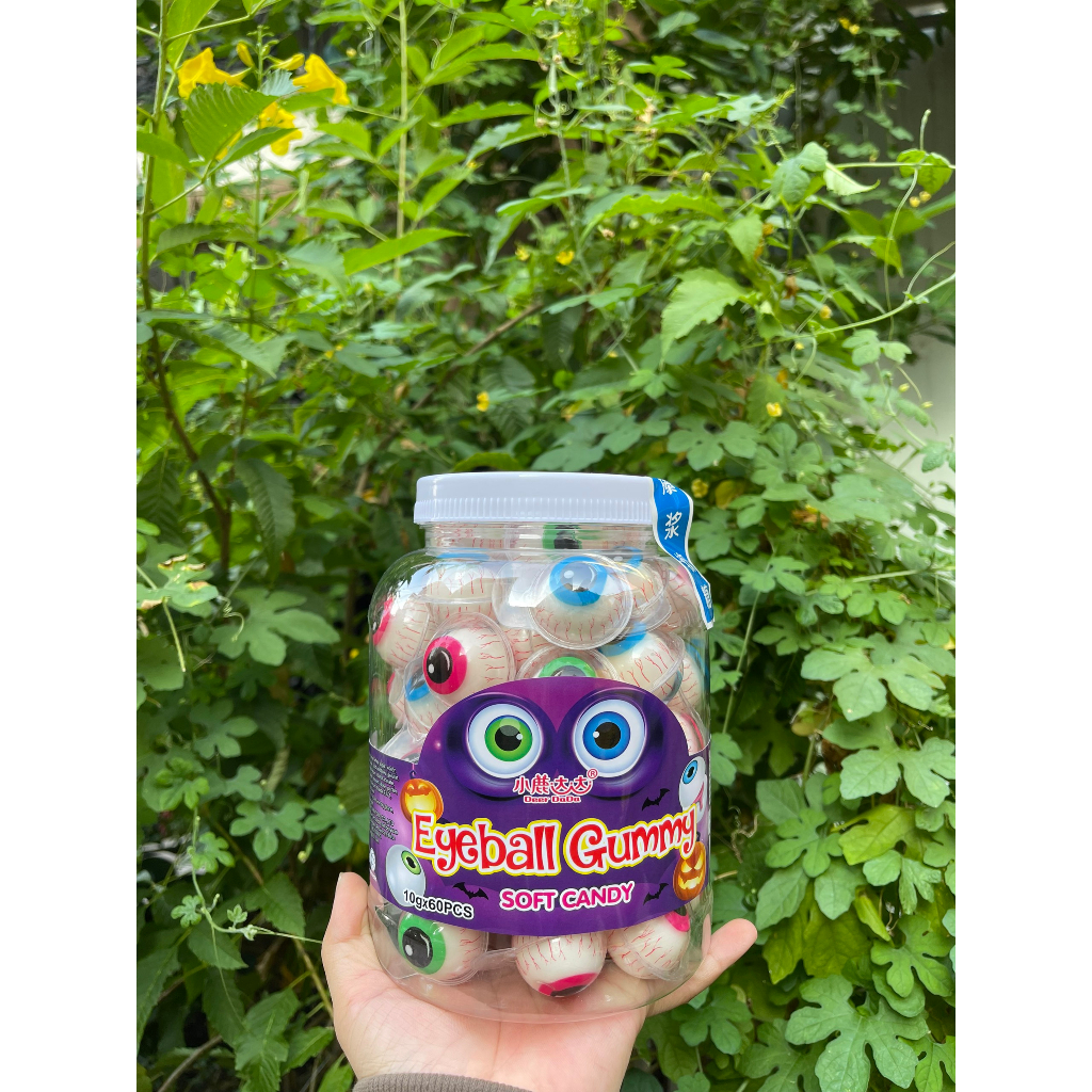 Kẹo Dẻo Có Nhân Hình Con Mắt/ Dưa Hấu/ Dâu / Vịt/ Đào/ Gấu trúc/ Mèo Kitty/ Người Nhện/ Hành Tinh