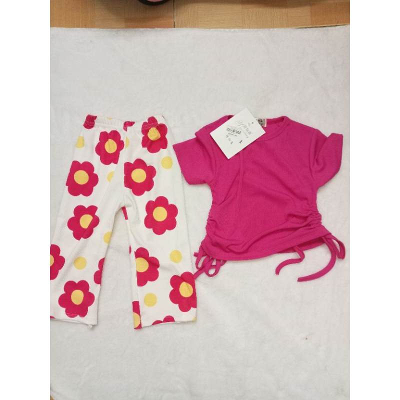 Bộ tằm áo rút day quân hoa cho bé size 7-19kg
