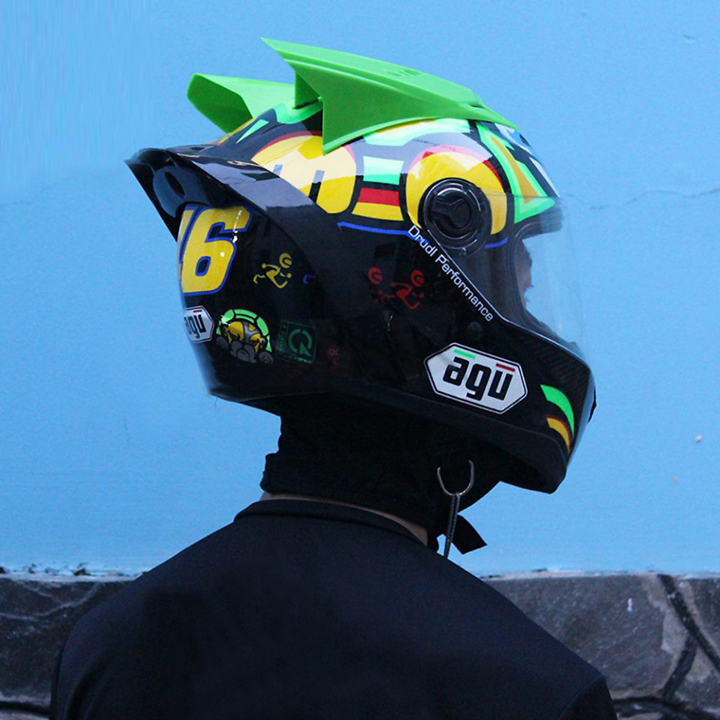 Cặp Sừng Nhựa Gắn Mũ Bảo Hiểm, Không Kèm Keo